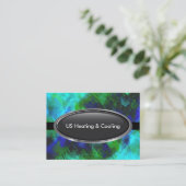 Luchtverwarming en -koeling visitekaartje (Staand voorkant)