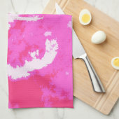 Luchtvlak hartroze theedoek (Quarter Fold)