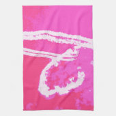 Luchtvlak hartroze theedoek (Verticaal)