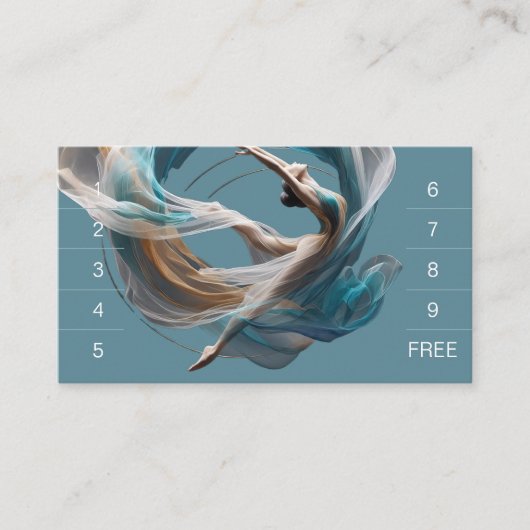 Luchtvliegen Air Yoga Instructeur Pilates Fitness Klantenkaartje (Voorkant)