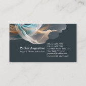 Luchtvliegen Air Yoga Instructeur Pilates Fitness Visitekaartje (Achterkant)