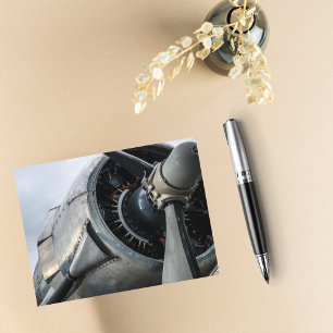 Luchtvliegtuig propeller foto, Cool Aviation Verja Briefkaart