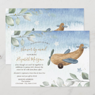 Luchtvliegtuig Speelgoed Virtuele Baby Shower Per Kaart