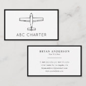 Luchtvliegtuig Visitekaartje (Voorkant / Achterkant)