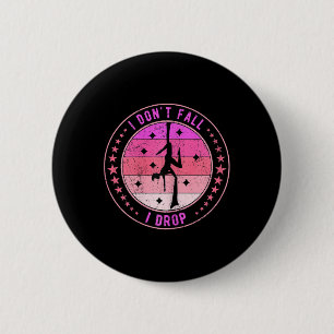 Luchtzijde danser Aerialist Aerialists I don't Fa Ronde Button 5,7 Cm