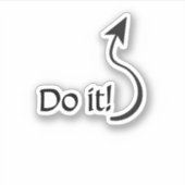 Luci - doe het! - ontgoocheling sticker (Voorkant)