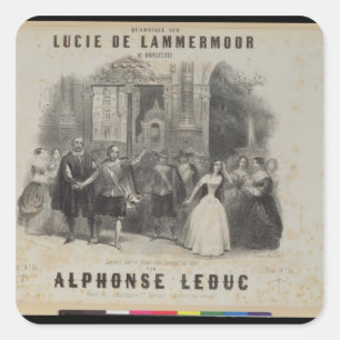 Lucia de Lammermoor" door Gaetano Donizetti Vierkante Sticker
