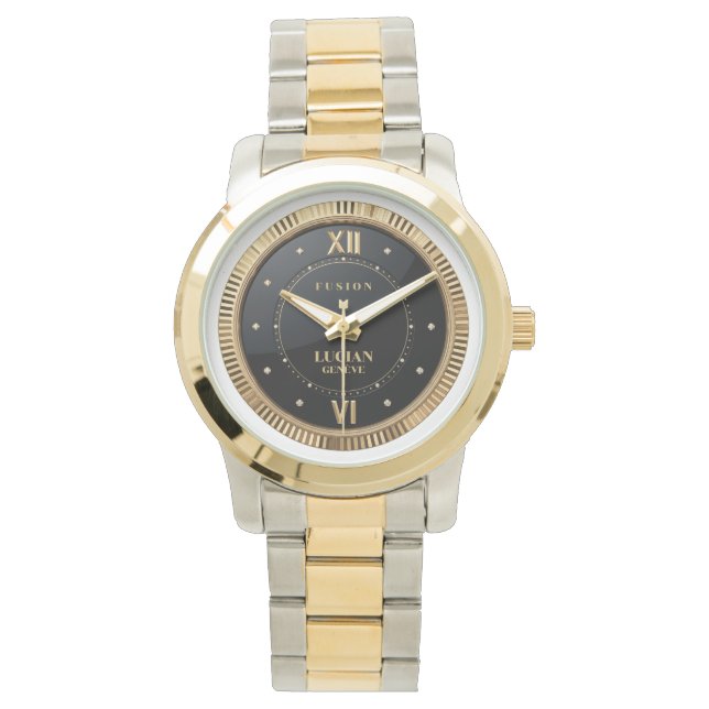 LUCIAN GENÈVE Executive Fluted Watch Horloge (Voorkant)