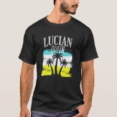 Lucian queen St Lucia IndependenceLucian Independe T-shirt (Voorkant)