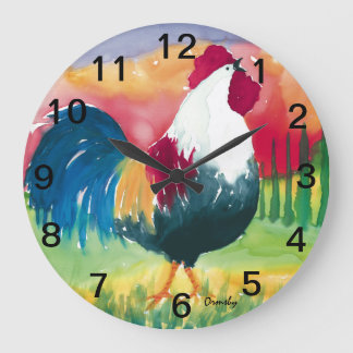 Luciano Rooster - Wall Clock Grote Klok
