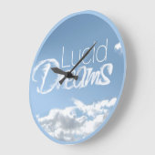 Lucid Dreams Clouds Round Wall klok (Hoek)