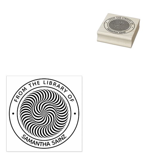 Lucid Optical Illusion from the Library of Book Rubberstempel (Gestempeld)