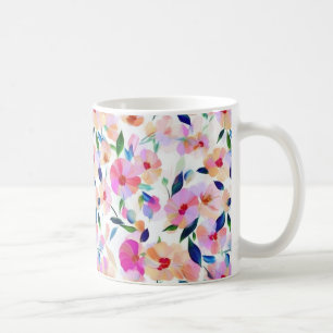 Lucide Bloemen Bloemen Levendig Botanisch Kleurrij Koffiemok