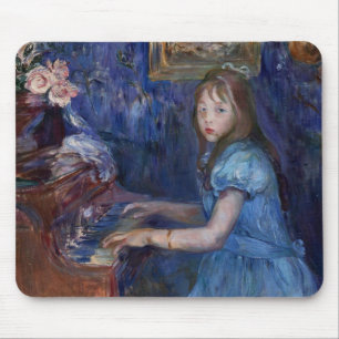 Lucie Leon aan de piano (door Berthe Morisot) Muismat