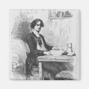 Lucien de Rubempre die een brief schrijven Magneet