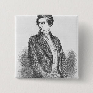 Lucien de Rubempre Vierkante Button 5,1 Cm