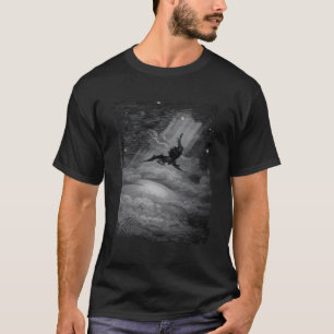 Lucifer die uit de hemel valt, de afdaling van Sat T-shirt
