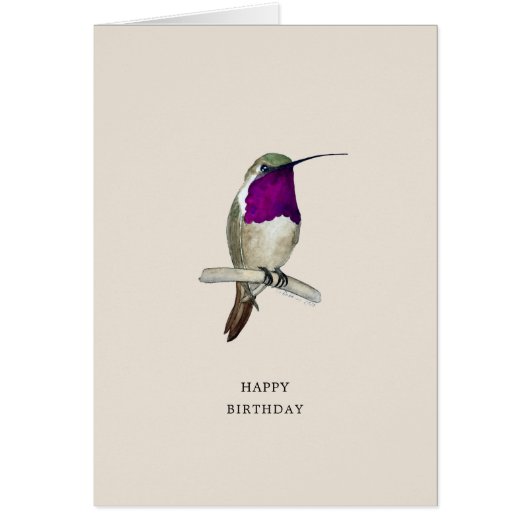 Lucifer Hummingbird Bonne carte d'anniversaire (Devant)