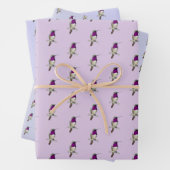 Lucifer Hummingbird Pattern Wrapping Paper Sheets (In situ)