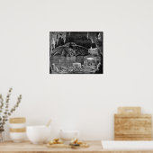 Lucifer King van Hell door Gustave Doré Art Print (Keuken)