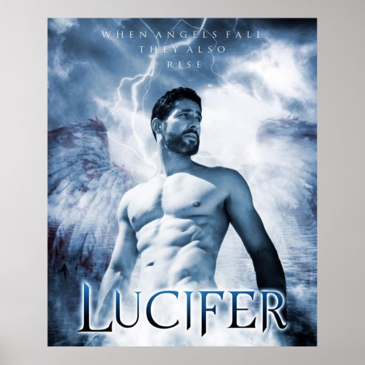 Lucifer Morningstar Wanneer Angels Herfst Ze Ook R Poster (Voorkant)