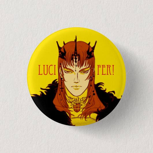 Lucifer Ronde Button 3,2 Cm (Voorkant)