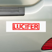 Lucifer Stempel Bumpersticker (Op auto)