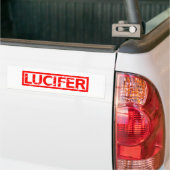 Lucifer Stempel Bumpersticker (Op Truck)