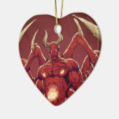 Lucifer the Devil, de Prins van Darkness, Satan Keramisch Ornament (Links)