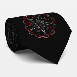 Lucifers Star Gothic Fractal Art Stropdas