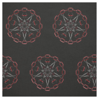 Lucifer's Star Pentacle Pagan stof