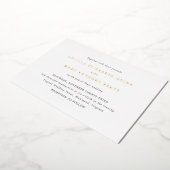 Lucilla Elegant Modern Wedding Folie Uitnodiging (Gedraaid)