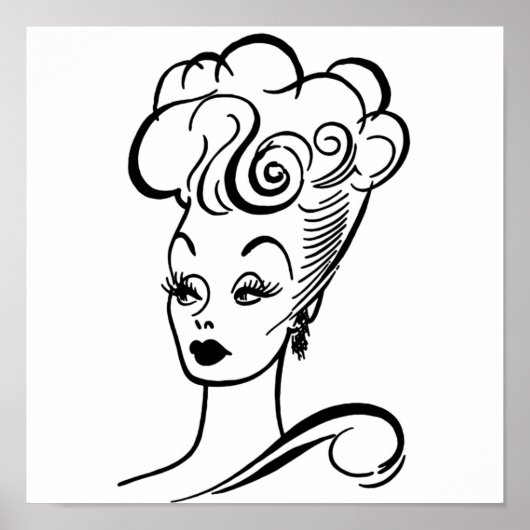 Lucille Ball Caricature Poster (Voorkant)