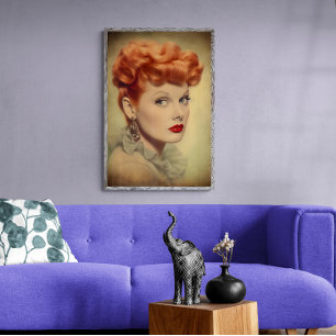 Lucille Ball Vintage Classic, Elégant Poster