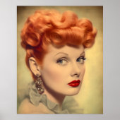 Lucille Ball Vintage Classic, Elégant Poster (Devant)