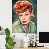Lucille Ball Vintage Classic, Elégant Poster (Bureau à domicile)