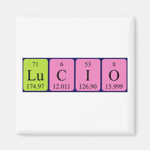Lucio periodieke table name magnet magneet