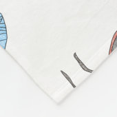 Luciole (blanc) - Couverture en polaire (Coin)