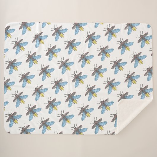 Luciole (blanc) - couverture Sherpa (Devant (Horizontal))