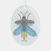 Luciole (blanc) - Ornement en verre (Avant gauche)