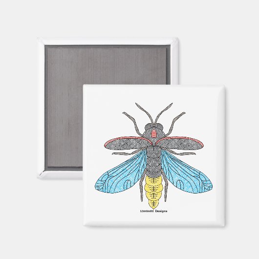 Lucioles (blanc) - Magnet (Recto/Verso)