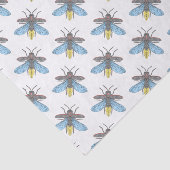 Lucioles (blanc) - Papier de soie (Détail)