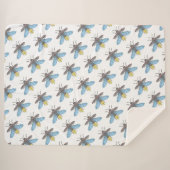 Lucioles (blanc) - Plaid Sherpa (Devant (Horizontal))