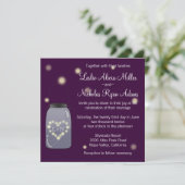 Lucioles dans le faire-part de mariage de coeur de (Debout devant)