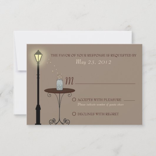 Lucioles et Mariage Bocal RSVP (Devant)
