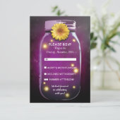 Lucioles et pot Mason capricieux Mariage RSVP (Debout devant)
