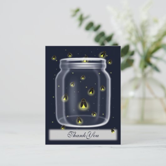 lucioles magiques mason jar merci cartes (Debout devant)