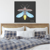 Lucioles (noir) - Impression sur toile (Insitu(Chambre))