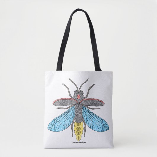 Lucioles (simple blanche) - Sac (Devant)