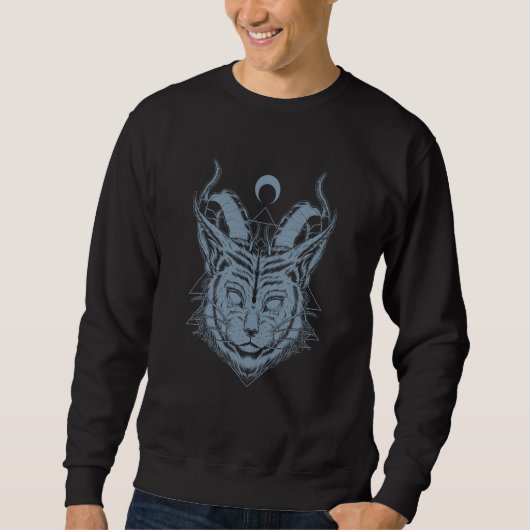 Lucipurr Satan Kat Duivelse Boze Kitten Satanisch Trui (Voorkant)